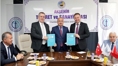AKŞEHİR VE FETHİYE TİCARET VE SANAYİ ODALARI ARASINDA KARDEŞ ODA PROTOKOLÜ İMZALANDI
