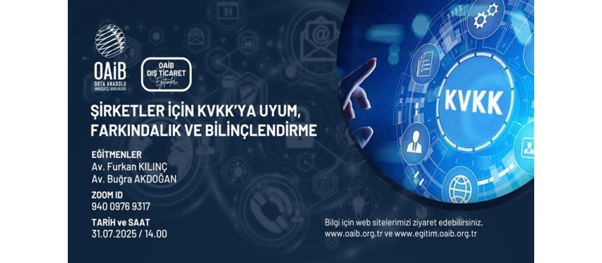 ŞİRKETLER İÇİN KVKK’YA UYUM, FARKINDALIK VE BİLİNÇLENDİRME