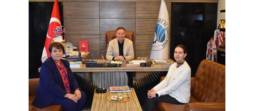 AKŞEHİR İŞKUR MÜDÜRÜ TÜRKAN PINAR ÇİĞDEM VE MÜZE MÜDÜRÜ SEVCAN ÇAVDAR’DAN AKTSO’YA ZİYARET