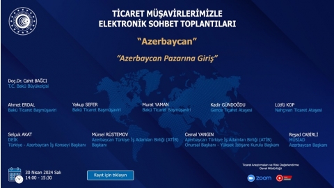 ELECTRONIC CHAT MEETINGS WITH OUR TRADE ADVISORS - AZERBAIJAN - 30.04.2024