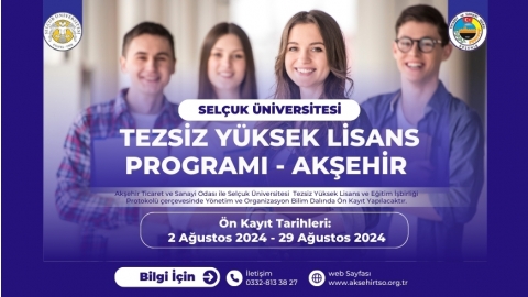 TEZSİZ YÜKSEK LİSANS PROGRAMI- AKŞEHİR