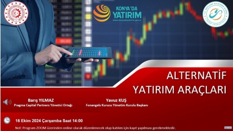 ALTERNATİF YATIRIM ARAÇLARI SEMİNERİ 16 Ekim 2024, Çarşamba – 14.00