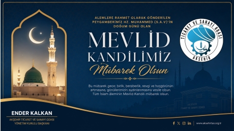 BAŞKAN KALKAN’DAN MEVLİD KANDİLİ MESAJI