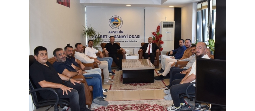 KAYMAKAM DR. MEHMET ÖZEL’DEN AKŞEHİR TİCARET VE SANAYİ ODASINA VEDA ZİYARETİ