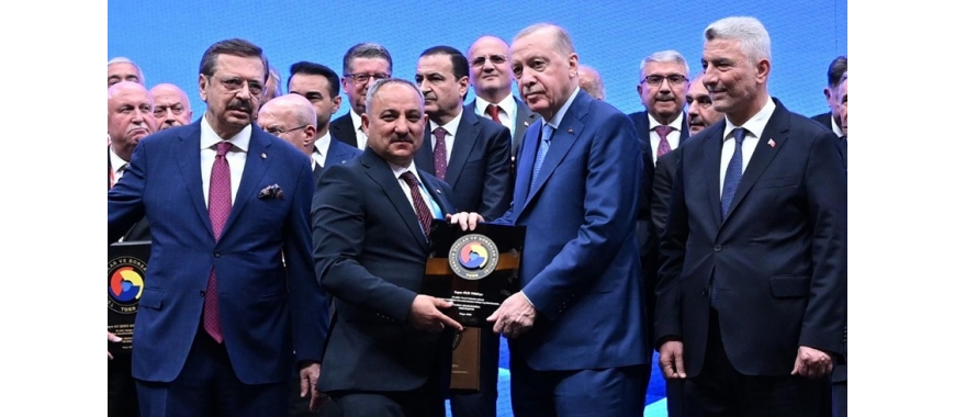 AKŞEHİR TSO GENEL SEKRETERİNE CUMHURBAŞKANINDAN HİZMET ŞEREF BELGESİ